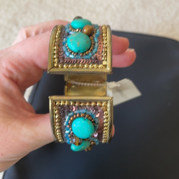 NWT bohemian bangle turquoise bracelet - Picture 6 of 9